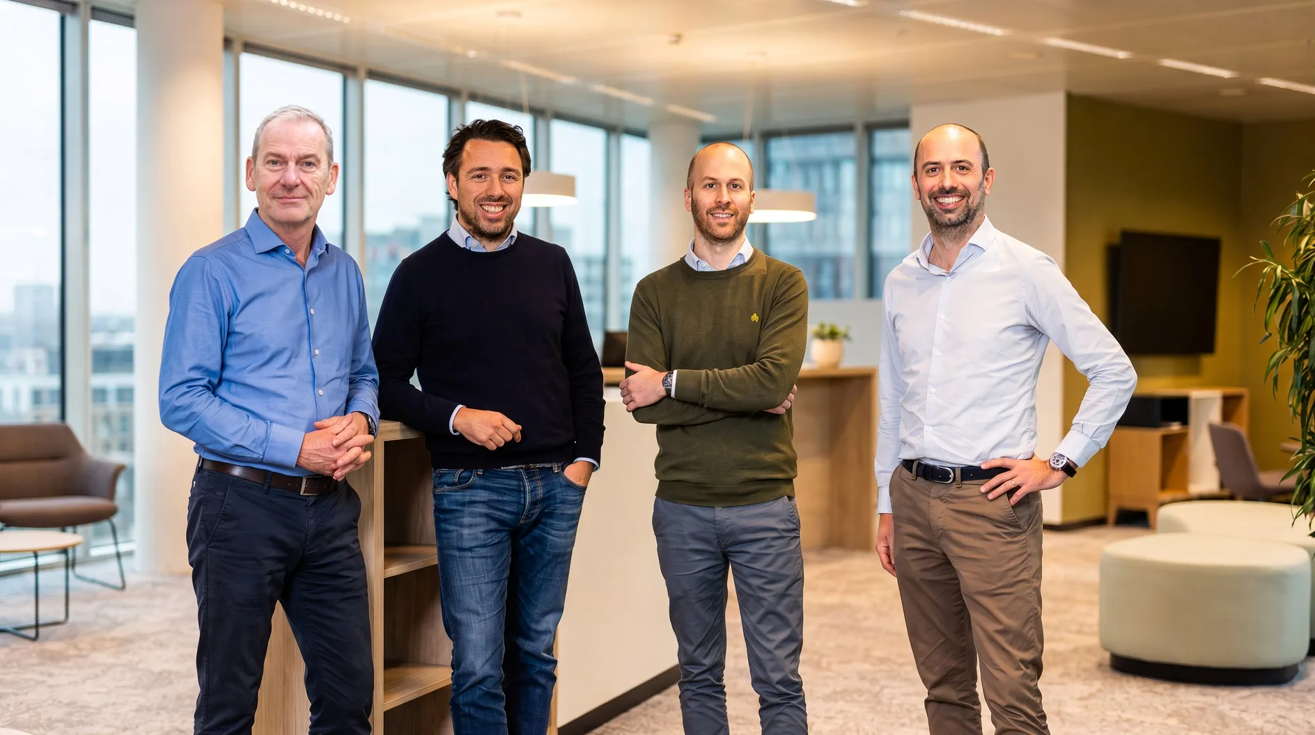 De vier auteurs van deze whitepaper.